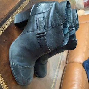BORN black heeled bootie boots